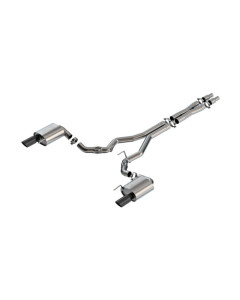 Borla 24-26 Mustang GT 5.0L V8 w/o Active Exhaust ATAK Cat-Back Exhaust System - Black Chrome