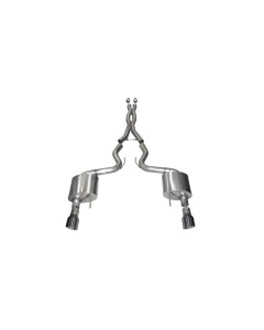 Corsa 15-17 Ford Mustang GT Coupe 5.0L 3in Xtreme Cat-Back Exhaust Dual Rear Exit w/ Gun Metal Tips