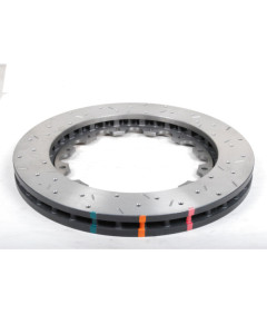 DBA 11-13 Ford Mustang GT 5.0L (V8) 5000 Series Drilled and Slotted Front Replacement Rotor