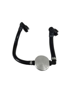 J&L 18-2023 Ford Mustang GT Passenger Side Oil Separator 3.0 - Clear Anodized