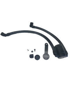 J&L 18-2023 Ford Mustang GT Driver Side Oil Separator 3.0 - Black Anodized