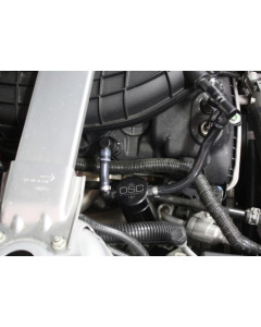 J&L 11-17 Ford Mustang V6 Passenger Side Oil Separator 3.0 - Black Anodized