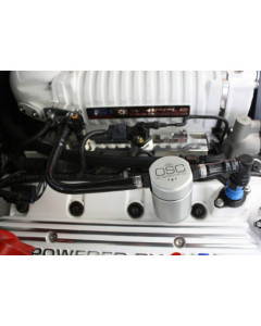 J&L 07-14 Ford Mustang GT500 Passenger Side Oil Separator 3.0 - Clear Anodized