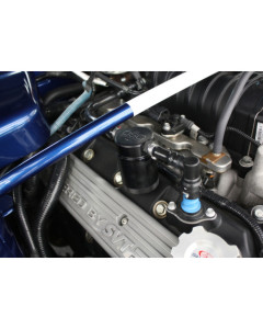 J&L 07-14 Ford Mustang GT500 Passenger Side Oil Separator 3.0 - Black Anodized