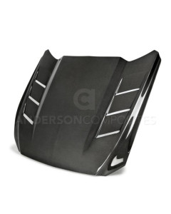 Anderson Composites 15-17 Ford Mustang (Excl. GT350/GT350R) Heat Extractor Double Sided Hood