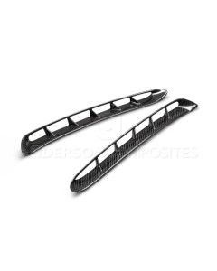 Anderson Composites 15-17 Mustang Carbon Fiber GT350 Style Fender Vent Inserts (Only Fit AC Fenders)
