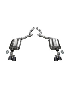 Corsa 18-2023 Ford Mustang GT Convertible Sport Axle-Back Exhaust w/ Black PVD 4in Tips