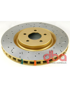 DBA 05-10 Mustang GT V8 Shelby Edition Front Drilled & Slotted 4000 Series Rotor