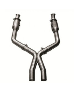 Kooks 05-10 Ford Mustang GT 4.6L 3V Auto/Manual 3in x 3in Race Exhaust Cat X Pipe Kooks HDR Req