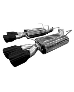Kooks 13-14 Ford Mustang GT500 5.8L 4V 2 3/4in x 3in OEM Axle-Back Exhaust (Black Tips)