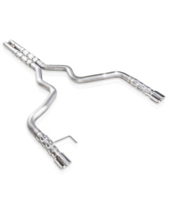 Stainless Works Retro Chambered Cat-Back Exhaust with H-Pipe (15-17 Mustang GT Fastback)