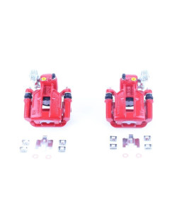 Power Stop 94-01 Ford Mustang Rear Red Calipers w/Brackets - Pair