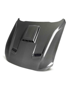 Anderson Composites 21-23 Mustang Mach 1 Type-SK Double-Sided Carbon Fiber Hood