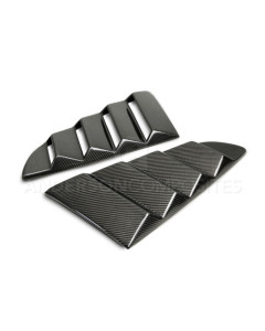 Anderson Composites 15-23 Mustang Type-V Style Window Louvers - Vented