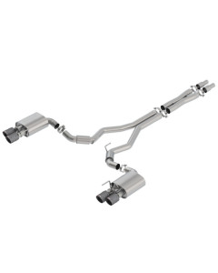 Borla 18-23 Mustang GT 5.0L AT/MT 3in S-Type Cat-Back Exhaust w/ Valves (Carbon Fiber Black Tip)