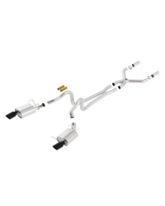 Borla 13-14 Mustang GT/Boss 302 5.0L V8 RWD Single Split Rear Exit ATAK Black Chrome CB Exhaust