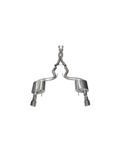 Corsa 15-17 Mustang GT 5.0 3in Cat-Back Exhaust Polish Dual 4.5in Tip (Xtreme)