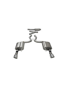 Corsa 2015-2017 Ford Mustang EcoBoost 2.3T Sport 3in Cat-Back Dual Rear Exit Polished Tips