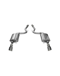 Corsa 2015-2017 Ford Mustang GT 5.0 3in Axle-Back Exhaust Polish Dual Tips (Touring)