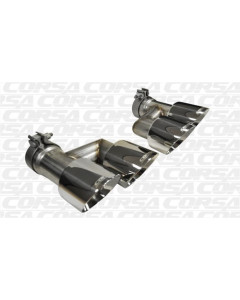 Corsa 2015-2017 Ford Mustang GT 5.0 Polish Quad Tips Kit