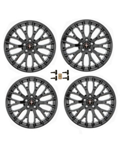 Ford Performance 15-23 Mustang GT 19X9 and 19X9.5 Wheel Set with TPMS Kit - Matte Black