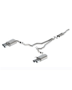 Ford Performance 24 Mustang 2.3L Extreme Active Cat-Back Exhaust System Chrome Tips