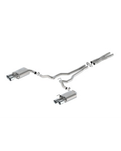Ford Performance 24 Mustang 5.0L Extreme Active Cat-Back Exhaust System - Chrome Tips