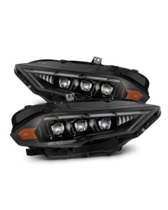 AlphaRex 18-23 Mustang NOVA LED Proj Headlights Alpha-Black w/Activ Light/Seq Signal/Switch DRL