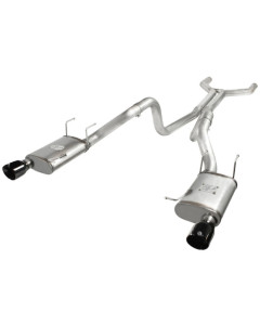aFe MACHForce XP Cat-Back Exhaust 3in SS w/ Black Tips 11-14 Ford Mustang GT V8 5.0L