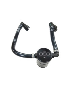 J&L 18-2023 Ford Mustang GT Passenger Side Oil Separator 3.0 - Black Anodized