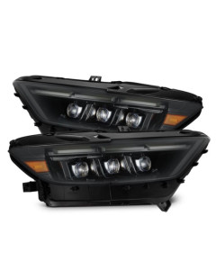 AlphaRex 15-17 Mustang NOVA LED Proj Headlights Alpha Black w/Activ Light/Seq Signal/Switch DRL