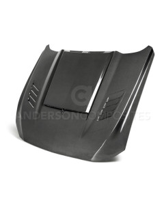Anderson Composites 18-2019 Ford Mustang Ram Air Double Sided Carbon Fiber Hood
