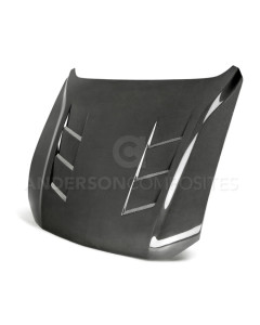 Anderson Composites 18-23 Mustang GT Type-SA Style Heat Extractor Double Sided Carbon Fiber Hood