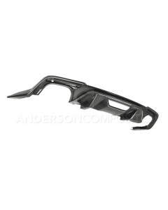 Anderson Composites 18-23 Mustang GT Type-OE Carbon FIber Quad Tip Rear Diffuser