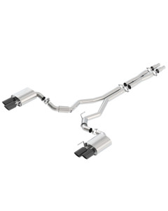 Borla 18-23 Mustang GT (A/T / M/T) 3in S-Type Cat-Back Exhaust w/o Valves w/ Black Chrome Tips