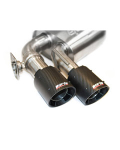 Borla 18-23 Mustang GT 5.0L Coupe w/o Valves ATAK 3in Cat-Back Exhaust-Blk Carbon Fiber Tips