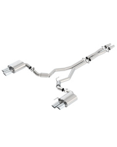 Borla 18-23 Mustang GT 5.0L AT/MT (w/o Valves) S-Type 3in Cat-Back Exhaust w/Polished Tips