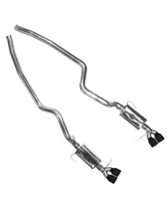 Kooks 13-14 Ford Mustang GT500 5.8L 4V 2 3/4in x 3in OEM Cat-Back Exhaust (Black Tips)