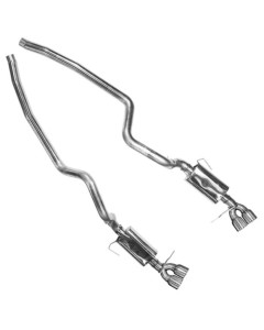 Kooks 13-14 Ford Mustang GT500 5.8L 4V 2 3/4in x 3in OEM Cat-Back Exhaust (Chrome Tips)