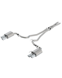 Borla S-Type Cat-Back 18-20 Ford Mustang GT Convertible 2.5in pipe 4in tip