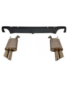 Ford Performance 2013-2014 Mustang GT Axle-Back QUAD TIP Mufflers with Rear Lower VALENCE