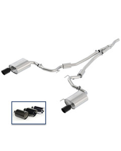 Ford Performance 15-23 Mustang 2.3L EcoBoost Cat-Back Sport Exhaust System w/Black Chrome Tips