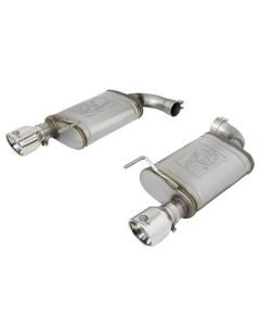 aFe MACH Force-Xp SS Axle-Back Exhaust w/Polished Tips 15-17 Ford Mustang GT V8-5.0L