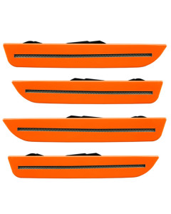 Oracle 10-14 Ford Mustang Concept Sidemarker Set - Tinted - Competition Orange (CY)