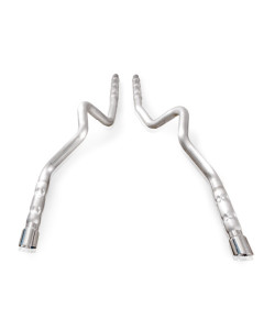 Stainless Power 1-7/8-Inch Long Tube Headers with Catted X-Pipe; Performance Connect (11-14 Mustang GT)