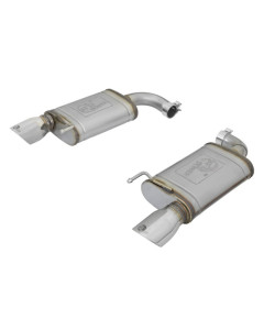 aFe MACHForce XP 2.5in 409 Stainless Axle-Back Exhaust w/Stainless Tips 15-17 Ford Mustang I4-2.3L