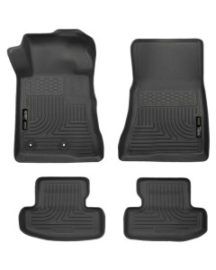 Husky Liners 15-23 Mustang WeatherBeater Black Front & Second Seat Floor Liner