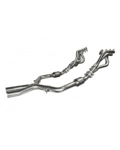 Kooks 05-10 Ford Mustang GT Manual 1 5/8in x 2 1/2in SS Long Tube Headers and OEM Catted SS X Pipe