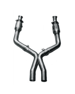 Kooks 05-10 Ford Mustang GT 4.6L 3V Auto/Manual 3in x 2 1/2in OEM Exhaust GREEN Cat X Pipe