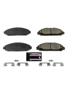 PowerStop Z23 Evolution Sport Carbon-Fiber Ceramic Brake Pads; Front Pair (15-23 Mustang EcoBoost w/o Performance Pack, V6)